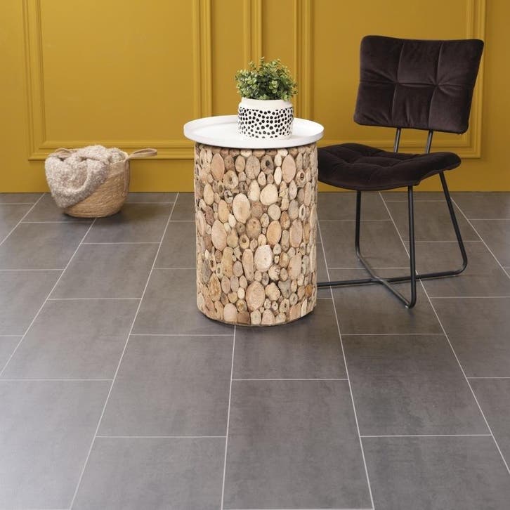 Tegel-PVC betonlook vanaf 9,98 - FABRIEKSLEEGVERKOOP, Huis en Inrichting, Stoffering | Vloerbedekking, Beige, Blauw, Bruin, Crème