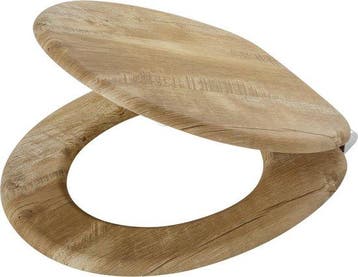Tiger Hetta - WC bril - Soft Close - MDF / FSC - Bruin, Ophalen of Verzenden, Nieuw