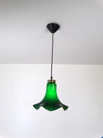 Lamp - Glas - Groen-wit glazen lamp