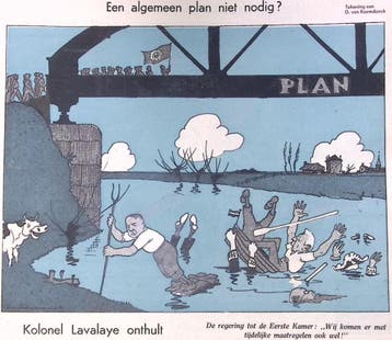 Spotprent over de regering en het plan van de arbeid, Verzenden