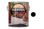 Restol Restol houtolie zijdeglans 2,5 liter, ebbenzwart, Doe-het-zelf en Verbouw, Verf, Beits en Lak, Verzenden, Nieuw