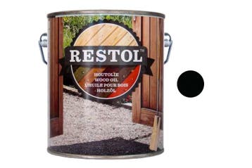 Restol Restol houtolie zijdeglans 2,5 liter, ebbenzwart, Verzenden, Nieuw