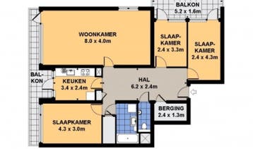 Te Huur 4 Kamer Appartement Hakfortlaan In Arnhem, Gelderland, Direct bij eigenaar, Appartement, Arnhem