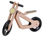 Mamatoyz Balance Bike Zwart Houten Loopfiets, Kinderen en Baby's, Speelgoed | Buiten | Voertuigen en Loopfietsen, Verzenden, Nieuw