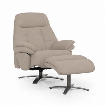 Fauteuil Caleb - Taupe Salerno - 96169 - fauteuils - Taupe, Huis en Inrichting, Nieuw, Stof