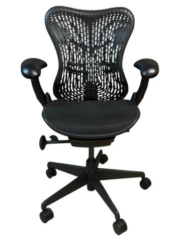 1250x Herman Miller Mirra Bureaustoelen - Incl. Garantie!, Verzenden, Zwart, Zo goed als nieuw, Bureaustoel