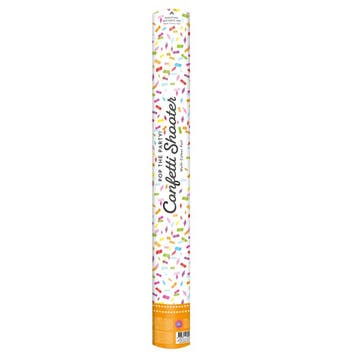 Confetti folie Shooter multicolour 60cm, Verzenden, Nieuw, Feestartikel