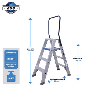 ASC Dubbele trap, Verzenden, Nieuw, Trap