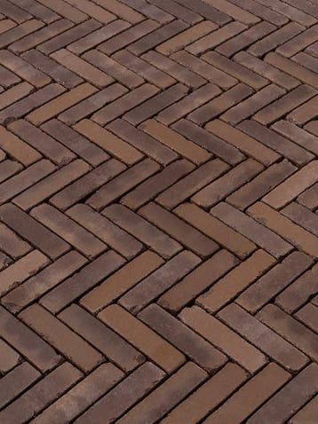 WF60 Verona Antica gebakken waalformaat bruin genuanceerd..., Tuin en Terras, Ophalen of Verzenden, Nieuw, Keramiek, Klinkers