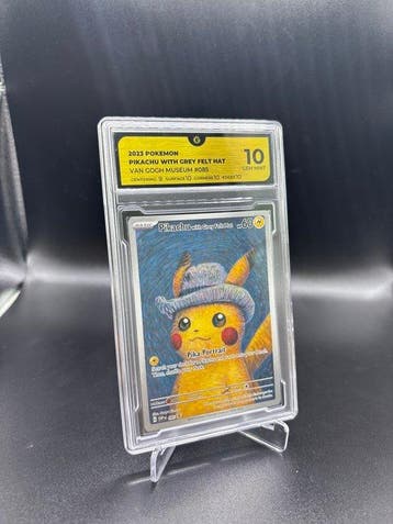 Pokémon - 1 Graded card #085 Pikachu With Grey Felt Hat (Van, Nieuw