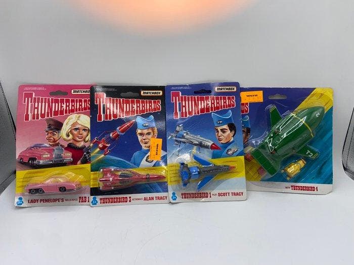 Thunderbirds - 4 Toy - Matchbox - various - 1990, Antiek en Kunst, Antiek | Overige Antiek