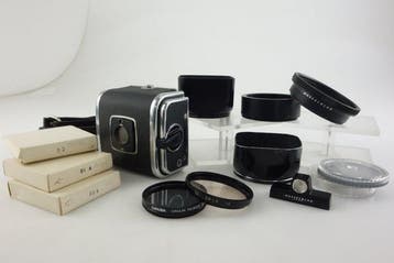 Hasselblad LOT magazin chrome A12, lens hood, filter, tube,, Nieuw