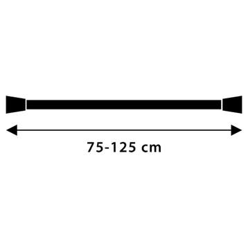 Differnz Douchestang Round 75x125 Chroom, Verzenden, Nieuw