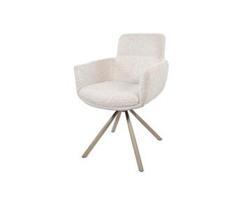 Eetkamerstoel Harry - taupe draaipoot 360 - Present, Huis en Inrichting, Stoelen, Ophalen of Verzenden, Nieuw