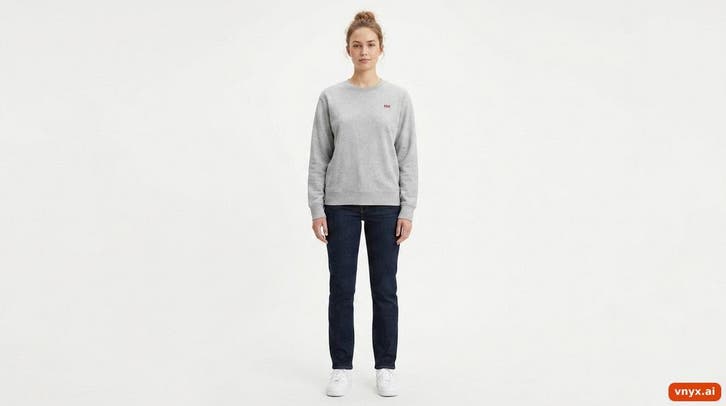 Levis Sweatshirts Dames maat M Grijs Vintage, Kleding | Dames, Truien en Vesten, Ophalen of Verzenden