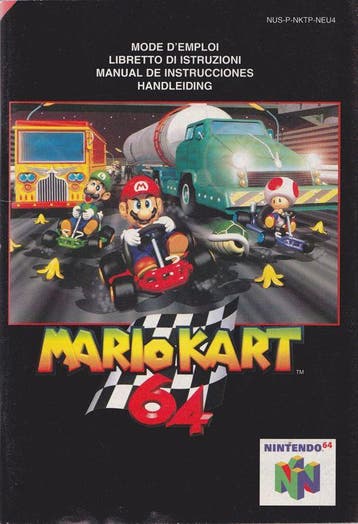 Mario Kart 64 Handleiding (N64 Accessoires), Ophalen of Verzenden, Zo goed als nieuw