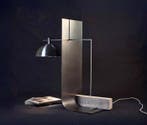 DARK atelier - Lamp - Equo 2.1 - IJzer, Travertine, Staal