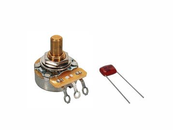 Fender 250K No Load potmeter .375 solid shaft met .022mf cap, Verzenden, Nieuw