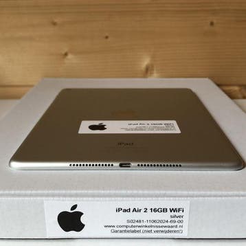 Apple iPad 9.7 Air 2 16GB WiFi (4G) wit zilver + garantie, Ophalen of Verzenden, Nieuw
