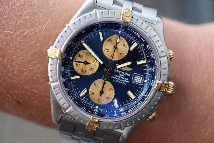 Horloge Breitling Crosswind Chronograph 12/2003 Full set., Sieraden, Tassen en Uiterlijk, Horloges | Heren, Staal, Zo goed als nieuw