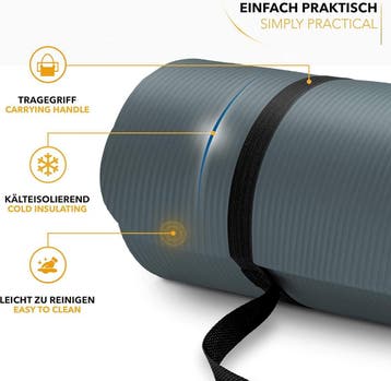 Yogamat - Fitness mat - Sportmat - Yoga mat extra dik - Donk, Verzenden, Zo goed als nieuw