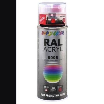 Dupli-Color Ral Acryl Ral 9005 Diepzwart Hoogglans 400 ml, Ophalen of Verzenden, Nieuw