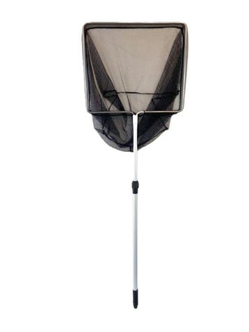 Schepnet vierkant 50cm met telescoopsteel van 136 tot 196cm, Ophalen of Verzenden, Nieuw, Vijvernet