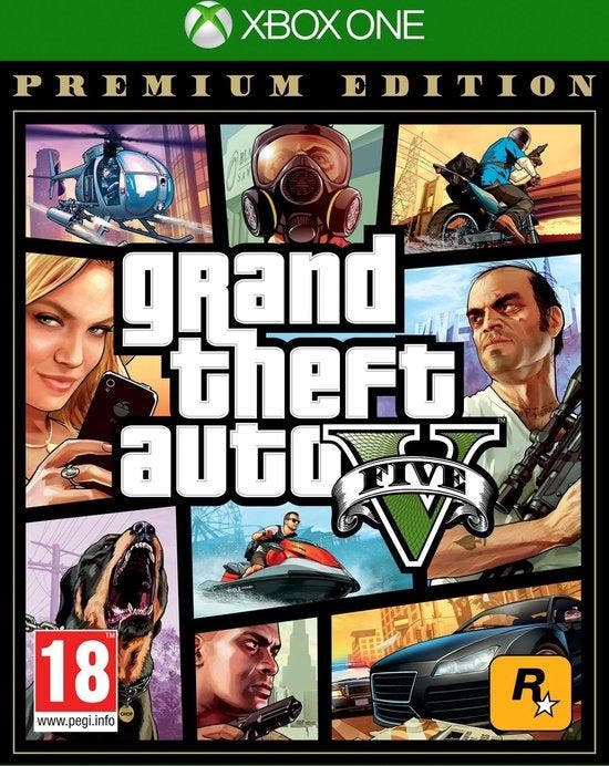 GTA V - (Grand Theft Auto 5) - Premium Edition - Xbox One, Spelcomputers en Games, Games | Xbox One, Verzenden