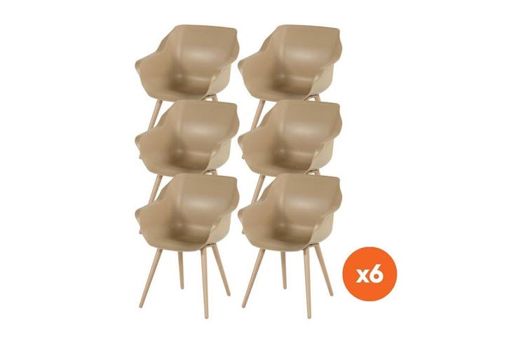 Set van 6 - Hartman Sophie Studio dining kuipstoel -, Tuin en Terras, Tuinsets en Loungesets, Nieuw, Overige materialen, Verzenden