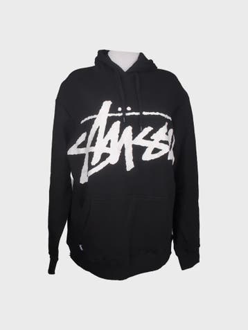 Stüssy Hoodie Dames maat L Zwart, Stüssy, Zwart, Maat 42/44 (L), Ophalen of Verzenden