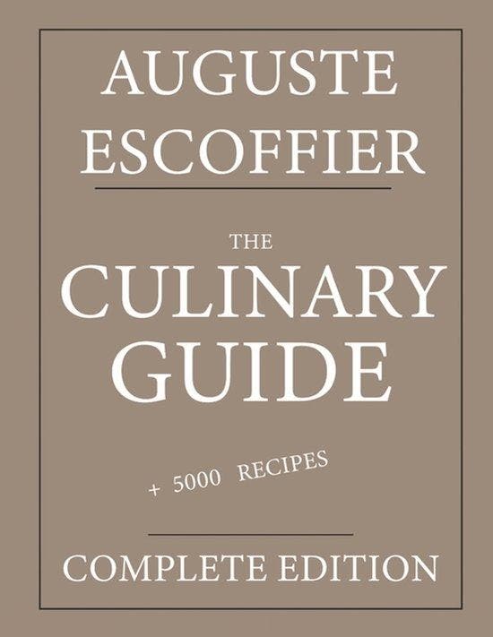 9798875580017 The Culinary guide Auguste Escoffier, Boeken, Kookboeken, Nieuw, Verzenden