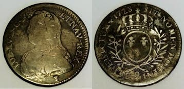 1/2 écu France Frankreich Gad 313 Louis Xv 1715-1774 1/2..., Verzenden