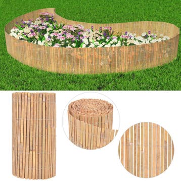 vidaXL Scherm 1000x50 cm bamboe, Verzenden, Nieuw, Hout, Minder dan 1 meter