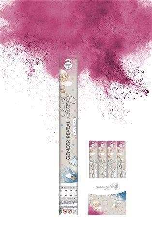 Poeder en Confetti Shooter gender reveal Roze, Verzenden, Nieuw, Feestartikel