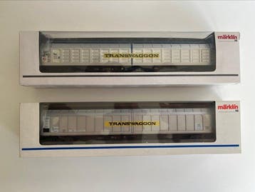 Märklin H0 - 48030 / 48056 - Modeltrein goederenwagon (2) -, Nieuw