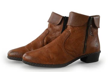 Rieker Enkellaarzen in maat 40 Cognac, Kleding | Dames, Schoenen, Overige kleuren, Verzenden, Lage of Enkellaarzen, Zo goed als nieuw