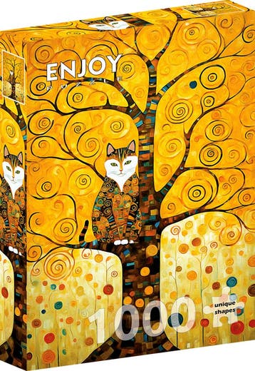 Gustav Klimts Cat in the Tree of Life Puzzel (1000 stukjes), Verzenden, Nieuw