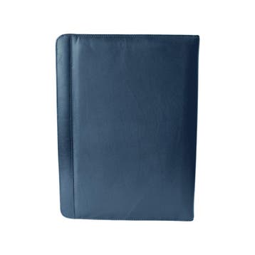 Leren Schrijfmap A4 Donkerblauw, Verzenden, Nieuw in verpakking