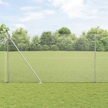 vidaXL gelast draadhek met grondpennen 50 x 1,5 m, Verzenden, Nieuw, IJzer