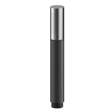 Staafhanddouche 1 stand mat zwart Pvc Chroom, Verzenden, Nieuw