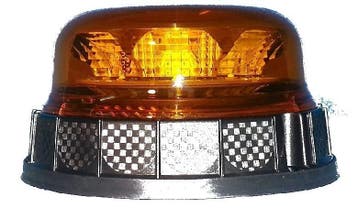 LED Zwaailamp Plat 12-24v 8 LEDS 144mm Carbon, Ophalen of Verzenden, Nieuw