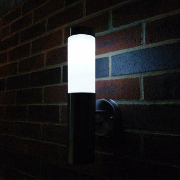 Tuin/Buitenlamp/Wandlamp Rond Mat Chroom 34.4x7.6cm RVS, Nieuw, Ophalen of Verzenden, Rvs, Hanglamp