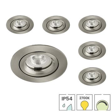 Set van 6 LED downlighters | Inbouw | 5 watt dimbaar |, Verzenden, Nieuw, Overige fittingen