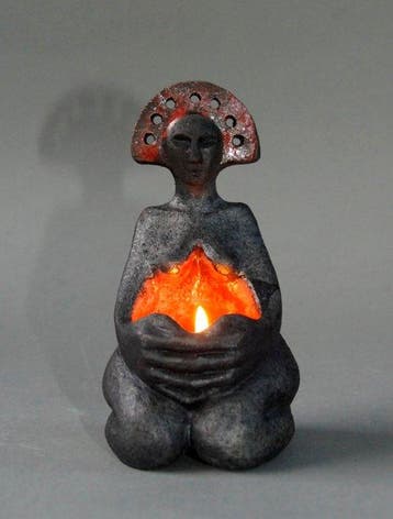 AdelMar - sculptuur, Gaja Kapanka - 15 cm - Aardewerk,