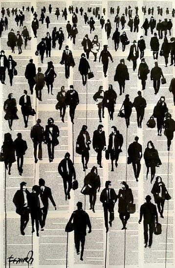 TOMEH - “Rush Hour 02” –Urban Series- Original Ink drawing