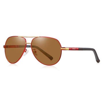 Vintage Shades Zonnebril - Roestvrij Staal Legering, Verzenden, Nieuw
