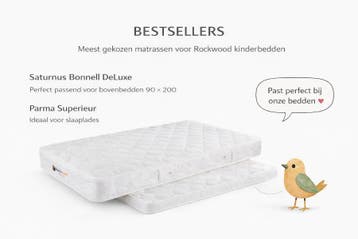 Rockwood® Kinderbed Steigerhout Marijn  black wash, Ophalen of Verzenden, Nieuw