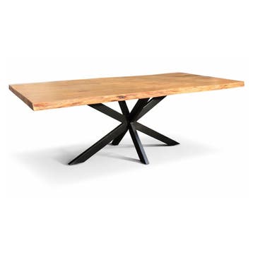 Eettafel Max 160x90cm Acacia Boomstamtafel Live Edge, Huis en Inrichting, Tafels | Eettafels, Ophalen of Verzenden, Nieuw