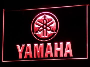 Yamaha neon bord lamp LED verlichting reclame lichtbak motor, Verzenden, Nieuw