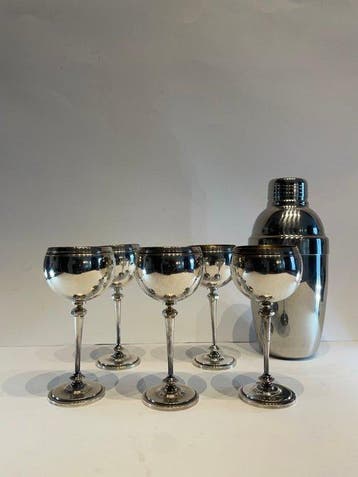 Letang-Rémy - Drinkset (6) - Verguld, Verzilverd
